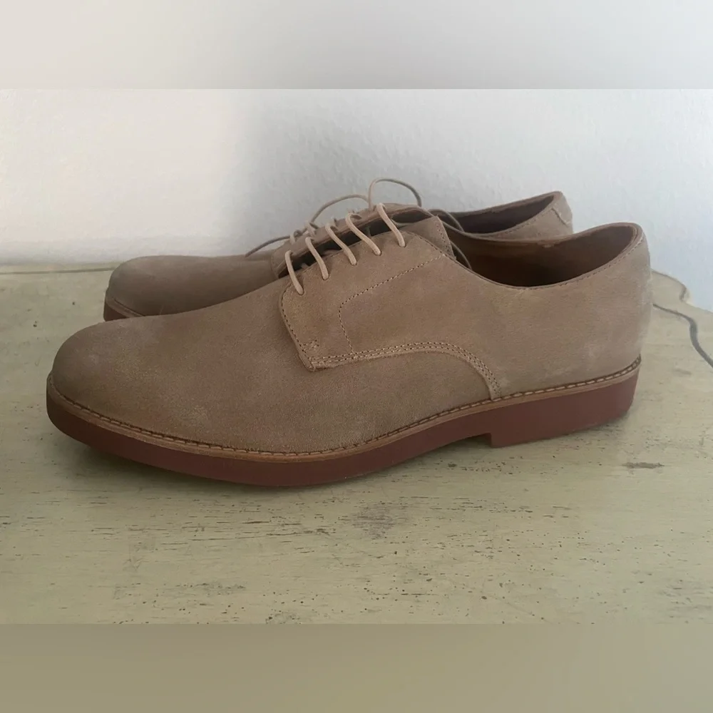 J. CREW Suede lace-up dress‎ shoes (Derby Buck) in Sand Size 11.5 M $178 BF761